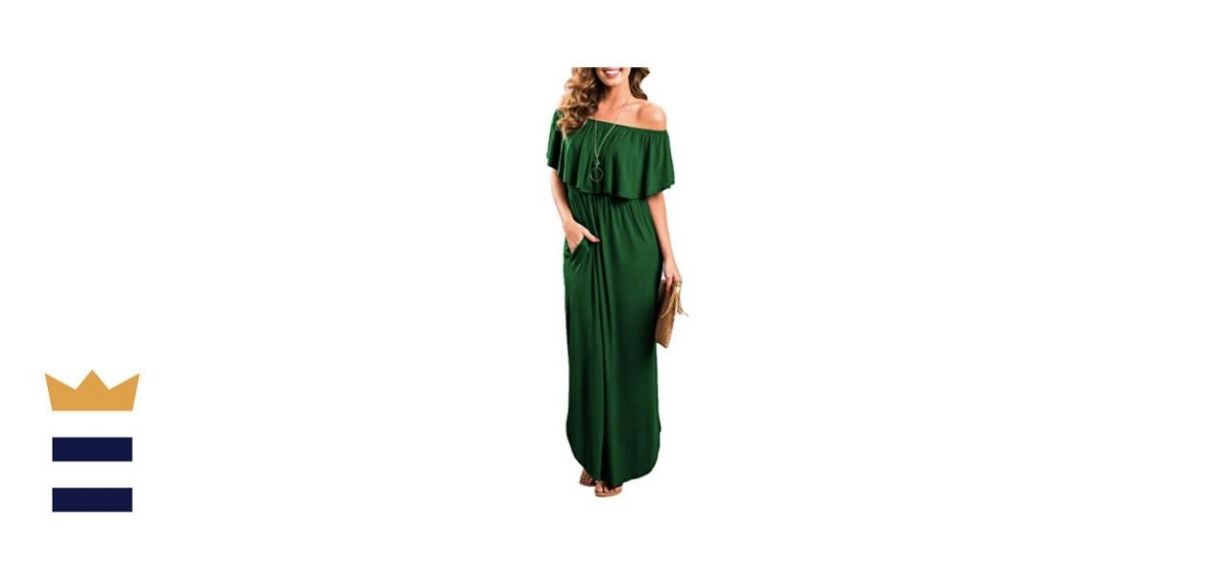 Sarin Mathews Women’s Off The Shoulder Maxi Dress