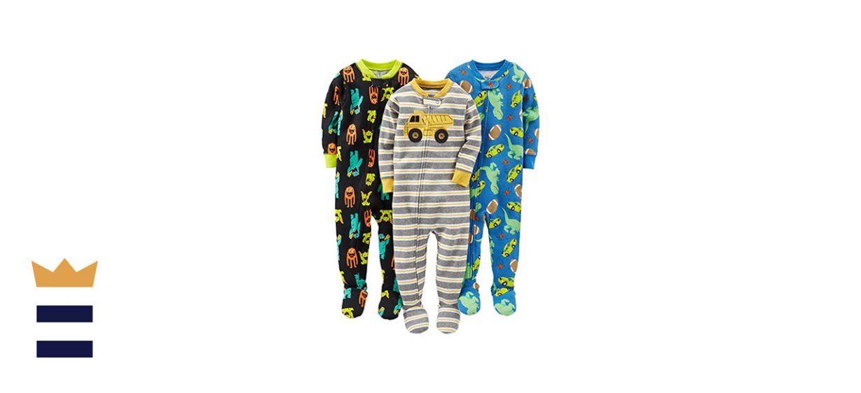 Simple Joys by Carter's 3-Pack Footed Cotton Pajamas
