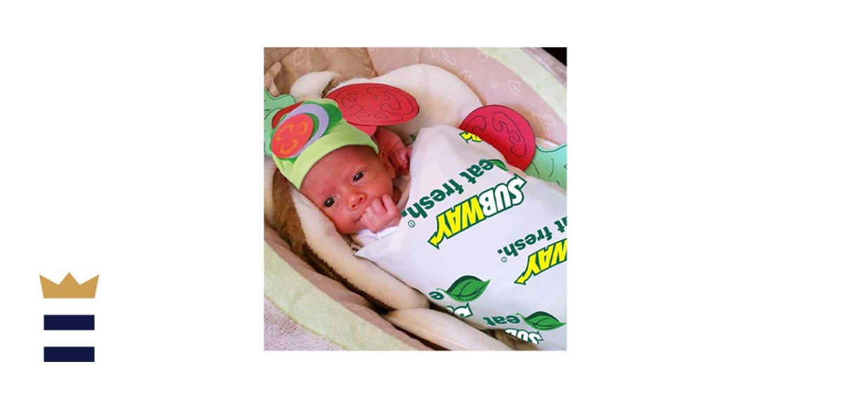 Subway Sandwich Blanket Costume with Hat