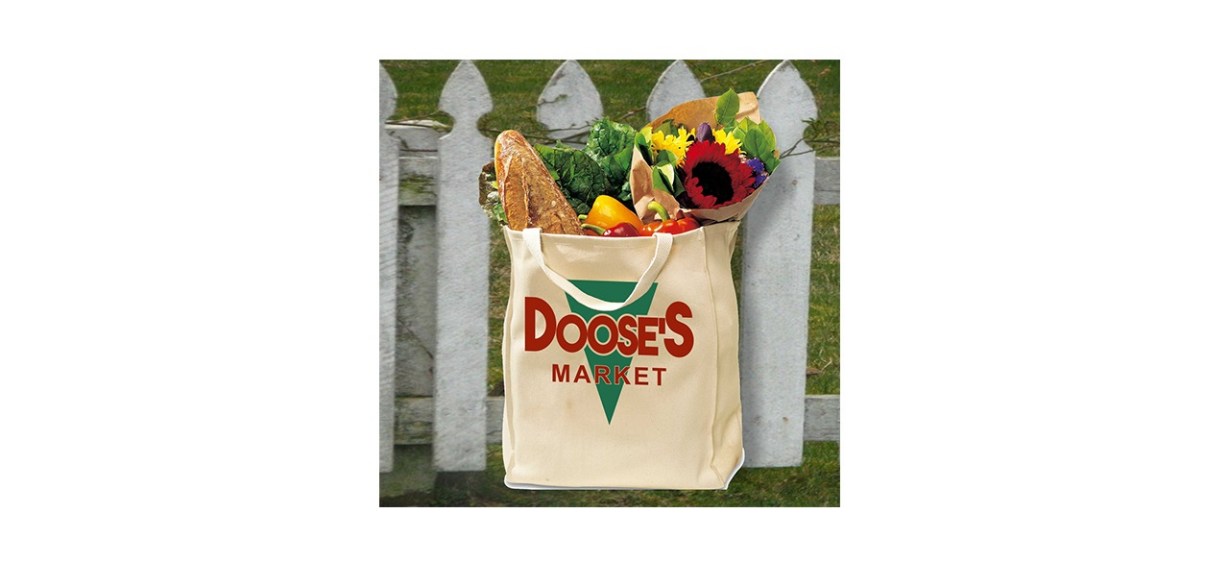 SuzysQTees Doose's Market Natural Cotton Shopping Bag