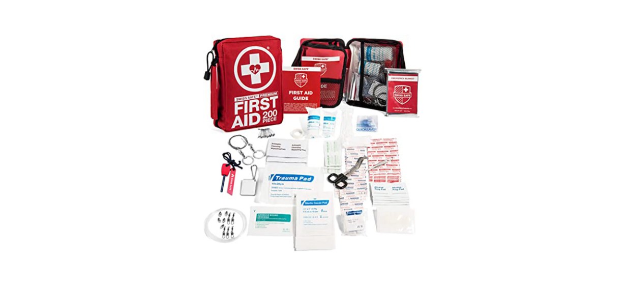 Swiss Safe 200-Piece Professional First Aid Kit