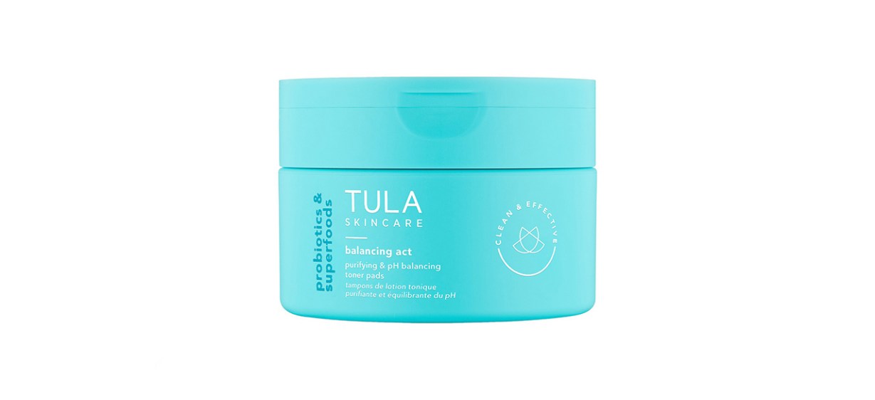 Tula Skincare Balancing Act Purifying and pH Balancing Biodegradable Toner Pads