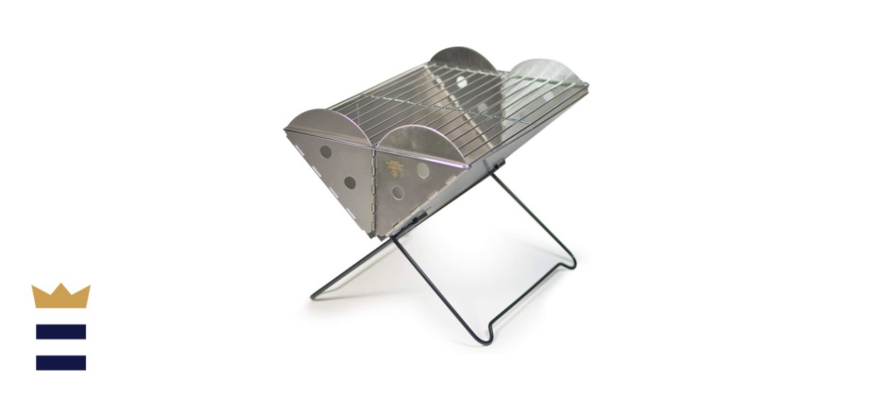 UCO Flatpack Portable Stainless Steel Grill and Fire Pit