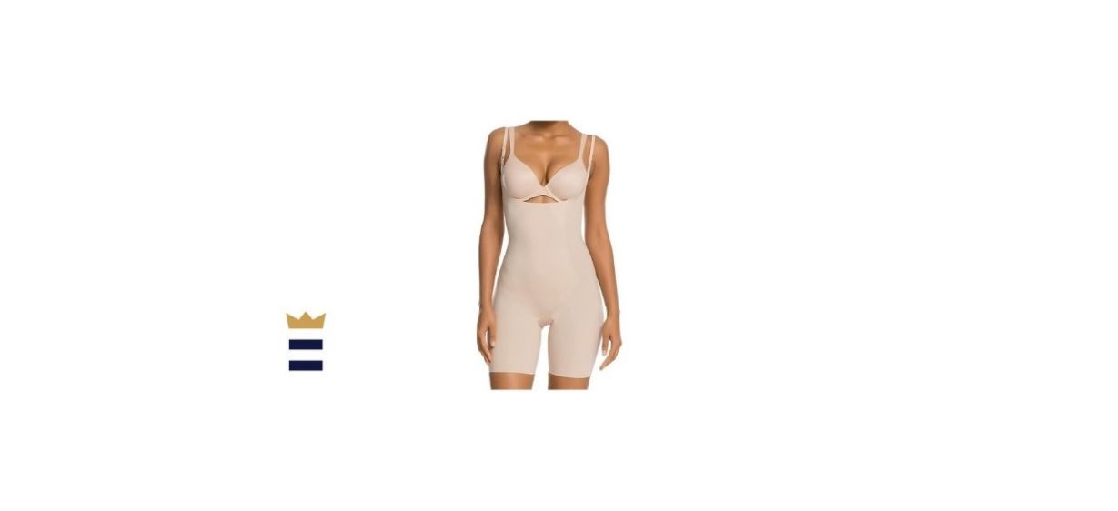 Spanx Women’s Open-Bust Mid-Thigh Bodysuit