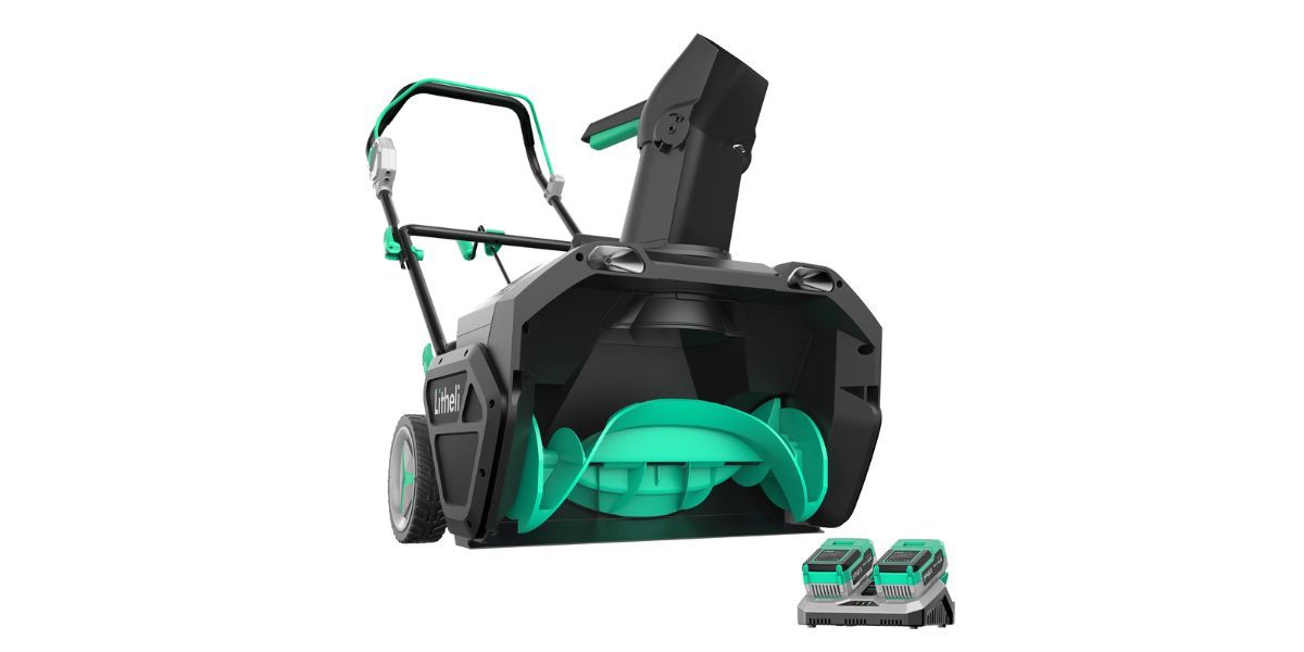 Litheli Cordless 2x20V (40V) 20 Inch Snow Thrower 