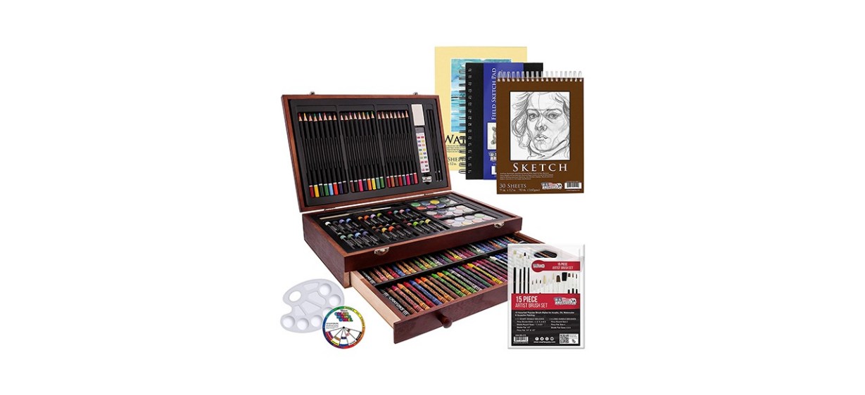 US Art Supply 162-Piece Painting and Drawing Art Set