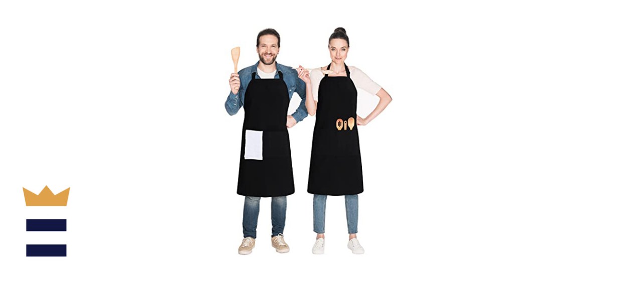 Utopia Kitchen Unisex Adjustable Bib Apron With Two Pockets