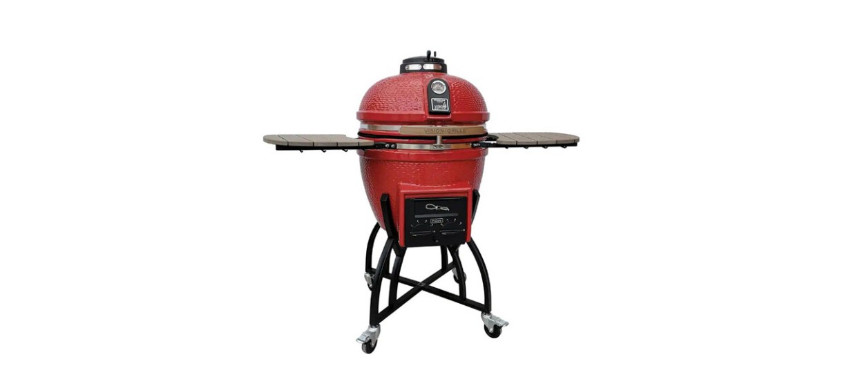 Vision Grills 22 in Kamado Professional Ceramic Charcoal Grill