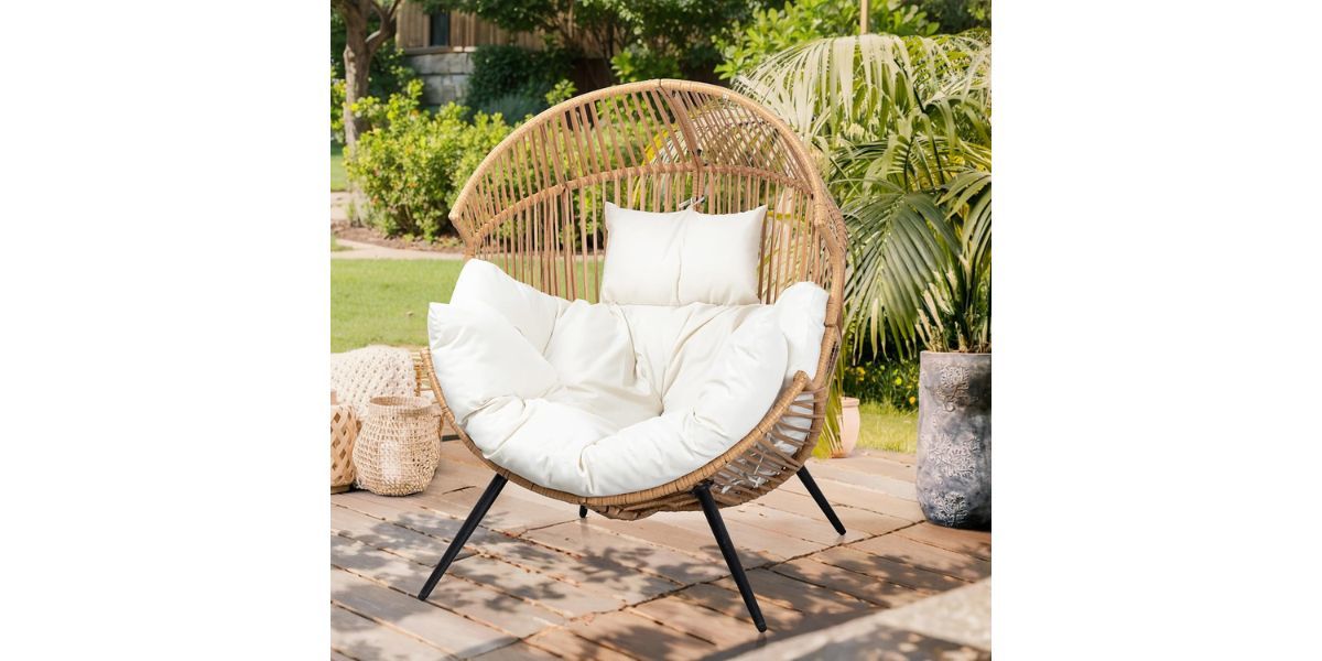Vongrasig Outdoor Wicker Egg Chair 