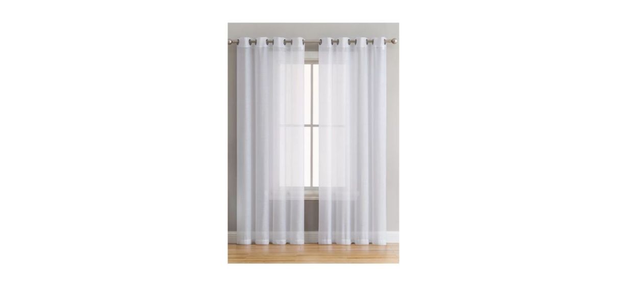Winston Porter Carmille Polyester Semi-Sheer Curtain Pair