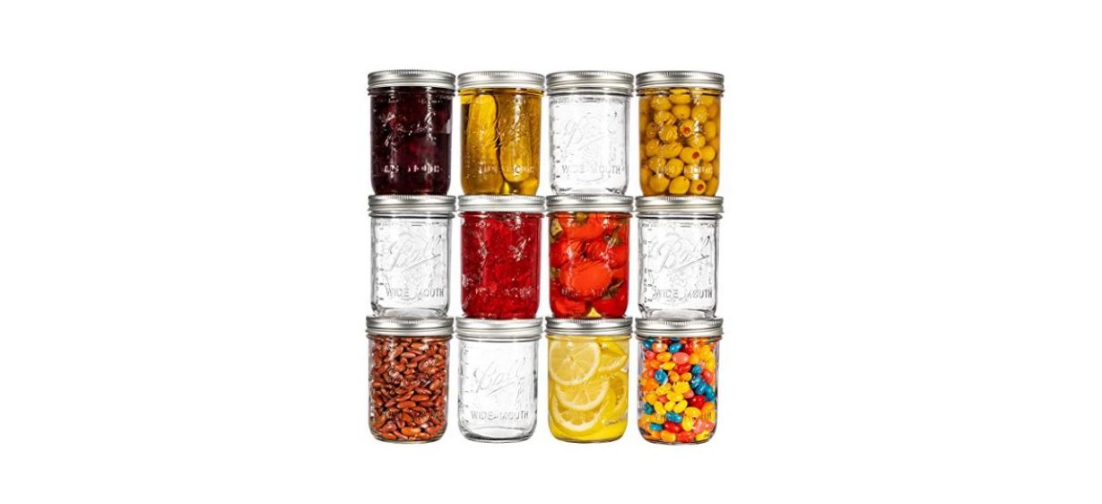 Wide-Mouth Mason Jars by Ball 