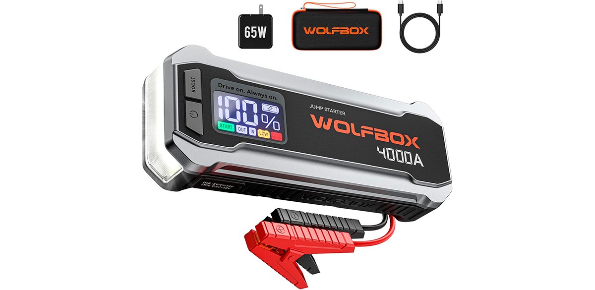 WOLFBOX 4000A Jump Starter
