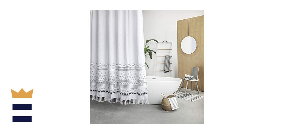 YoKii Boho Fabric Shower Curtain