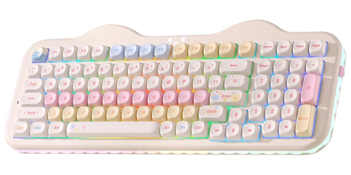 YUNZII C98 Cute Cake Wireless Mechanical Keyboard