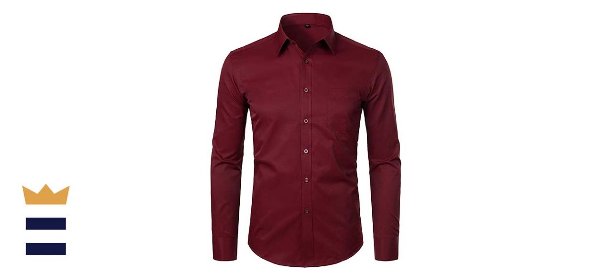 Zeroyaa Long Sleeve Dress Shirt