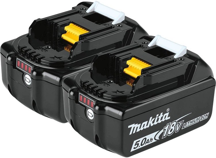 Makita BL1850B-2 18V LXT Lithium-Ion 5.0 Ah Battery 2-Pack