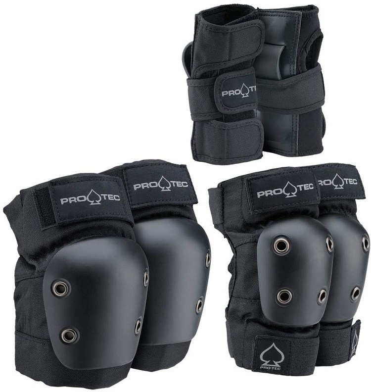 Pro-Tec Black Street Kids Skateboarding Protection Set
