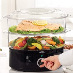 BELLA 7.4-Quart Healthy Food Steamer