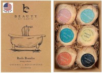 Beauty by Earth Organic and Natural Bath Bombs Gift Set, 6 Count