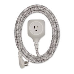 360 Electrical Braided Extension Cord with Dual USB