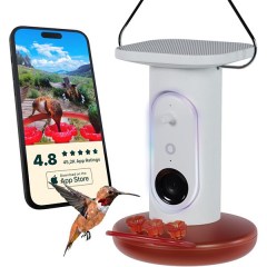 Bird Buddy  Smart Solar Pro Hummingbird Feeder with Camera