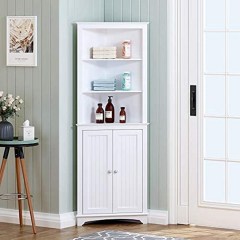 Spirich Home Tall Corner Cabinet