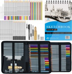 Bellofy Sketch Drawing Kit Set and Sheet Notebook