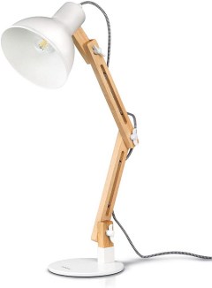 Tomons Wood Swing Arm Desk Lamp