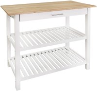 Casual Home Kitchen Island with Solid American Hardwood Top