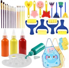 BigOtters Washable Finger Paint Set