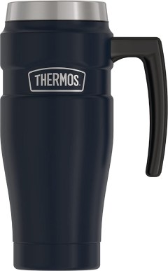 electric travel mug car Thermos Stainless King 16 Ounce Travel Mug with Handle