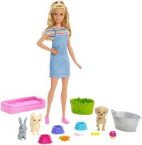 Barbie Barbie Plan ‘n' Wash Pets Doll and Playset
