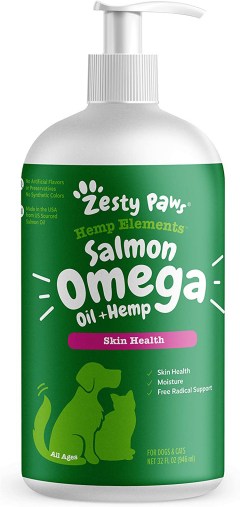 Zesty Paws Salmon Omega Oil + Hemp