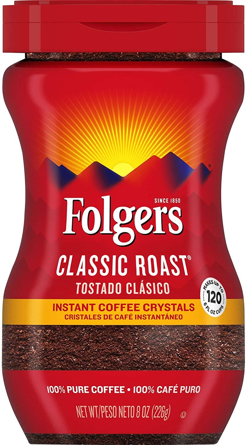 Folgers Classic Roast Instant Coffee Crystals