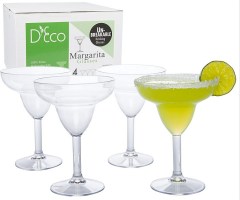 D’Eco Unbreakable Margarita Glasses