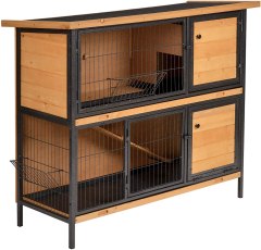 PawHut 2-Floor Large Rabbit Hutch