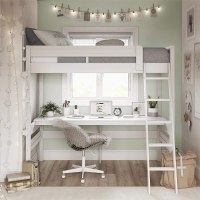 Dorel Living Harlan Wood Loft Bed