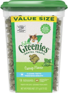 Feline Greenies Catnip Flavor Dental Cat Treats