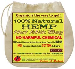 P&F Natural Hemp Nut Milk Bag