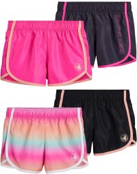 Body Glove Girls' 4-Pack Athletic Shorts