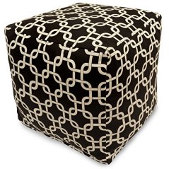 Majestic Home Goods Links Indoor/Outdoor Beanbag Ottoman Cube