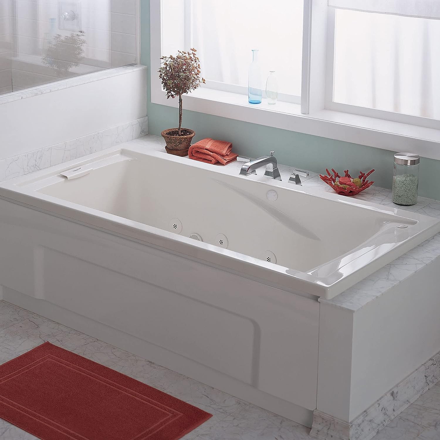 American Standard Undermount Whirlpool Fiberglass Bathtub
