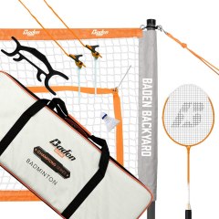  Franklin Sports Volleyball & Badminton Combo Set - Portable  Backyard Volleyball & Badminton Net Set - Volleyball, Rackets & Birdie  Included - Pro : Sports & Outdoors