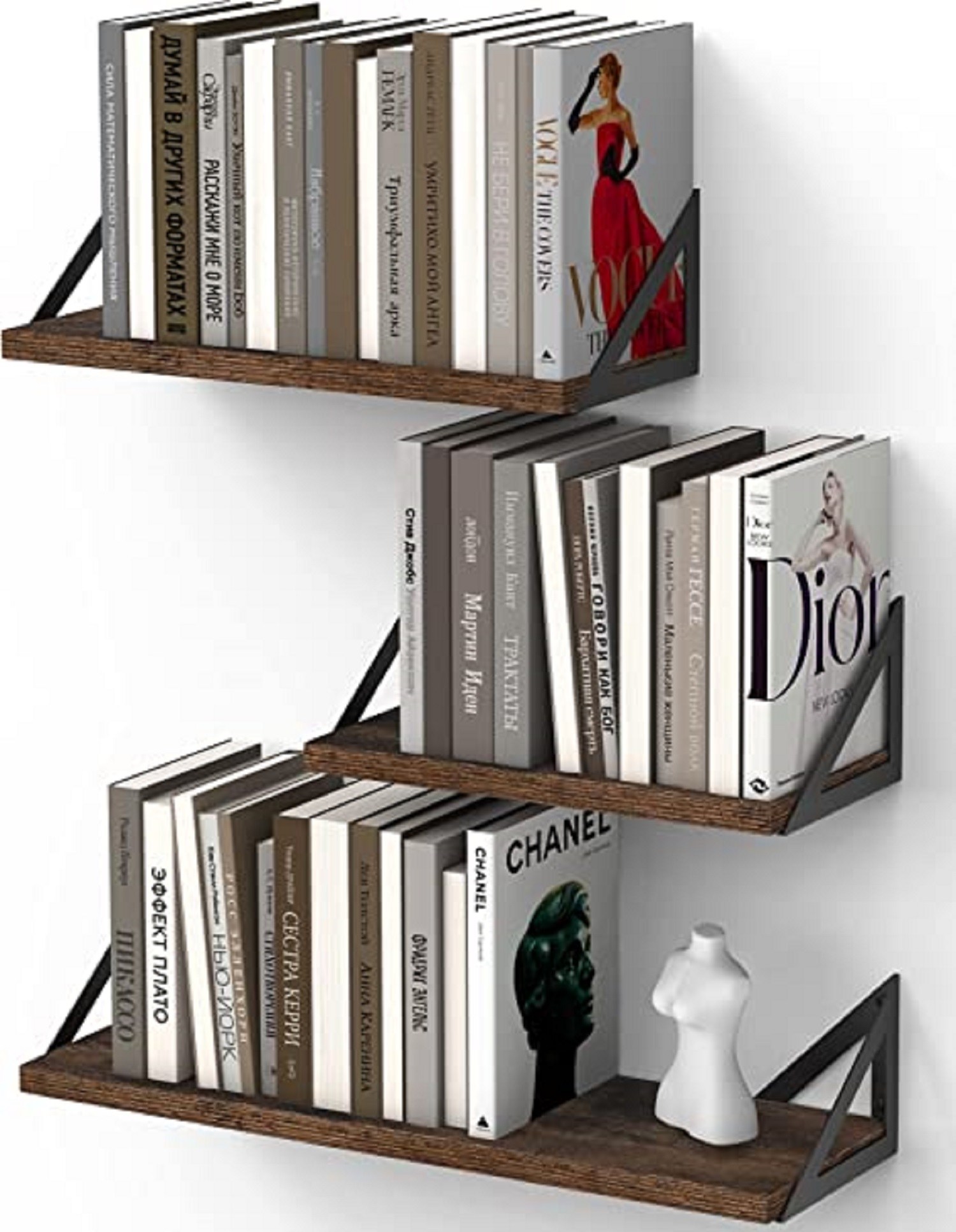 BAYKA Floating Book Shelf for Bedroom Decor