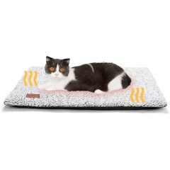 Mora Pets Self-Warming Cat Bed w/ removable cover, 24" x 18"