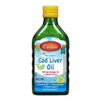 Carlson Liquid Cod Liver Oil for Kids, 550 mg
