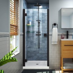 DreamLine Lumen Semi-Frameless Hinged Shower Door