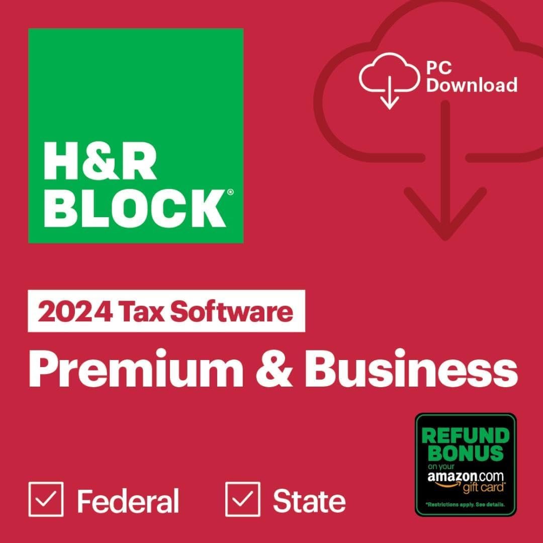 H&amp;R Block 2024 Tax Software Premium &amp; Business