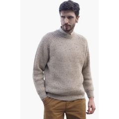 Aran Craft Men's Fisherman Crew Neck Sweater