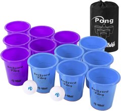 Rally and Roar Jumbo Tailgate Beer Pong Set